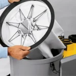 Aspirateur Triphasé WIRBEL AZ 45 75L 400V. Capacité du conteneur 75 L, débit d'air de 111 ls, puissance de 5500 W. Parfait pour les grands travaux.