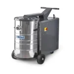 Aspirateur Triphasé WIRBEL T 54 80L 1 Moteur 380V. Capacité réservoir : 80 ltr, Un aspirateur sur roues avec une cuve en métal.