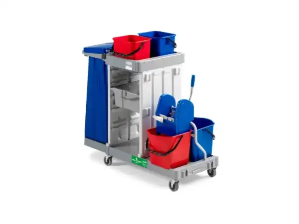 Le chariot JUMPY de Filmop est l'outil idéal pour le nettoyage, avec sa base de 91 x 52 cm et ses accessoires pratiques pour une efficacité optimale.