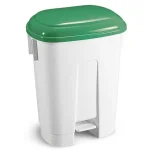 Filmop Poubelle SIRIUS 60L Vert, Poubelle Filmop SIRIUS 60L avec casier en plastique, civière blanche et couverture en 4 couleurs. Dimensions : 510x370x670 mm. Parfait pour une gestion efficace des déchets.