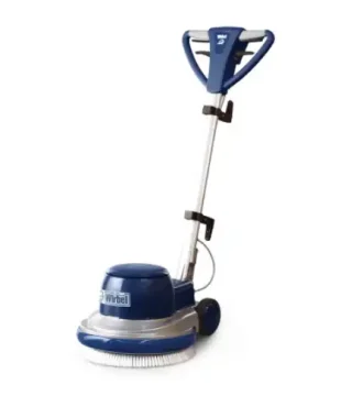 Monobrosse WIRBEL C 143 L 16 avec une largeur de travail de 430 mm, une puissance moteur de 1600 W et une prise pour aspiration à sec. Idéale pour un nettoyage efficace!